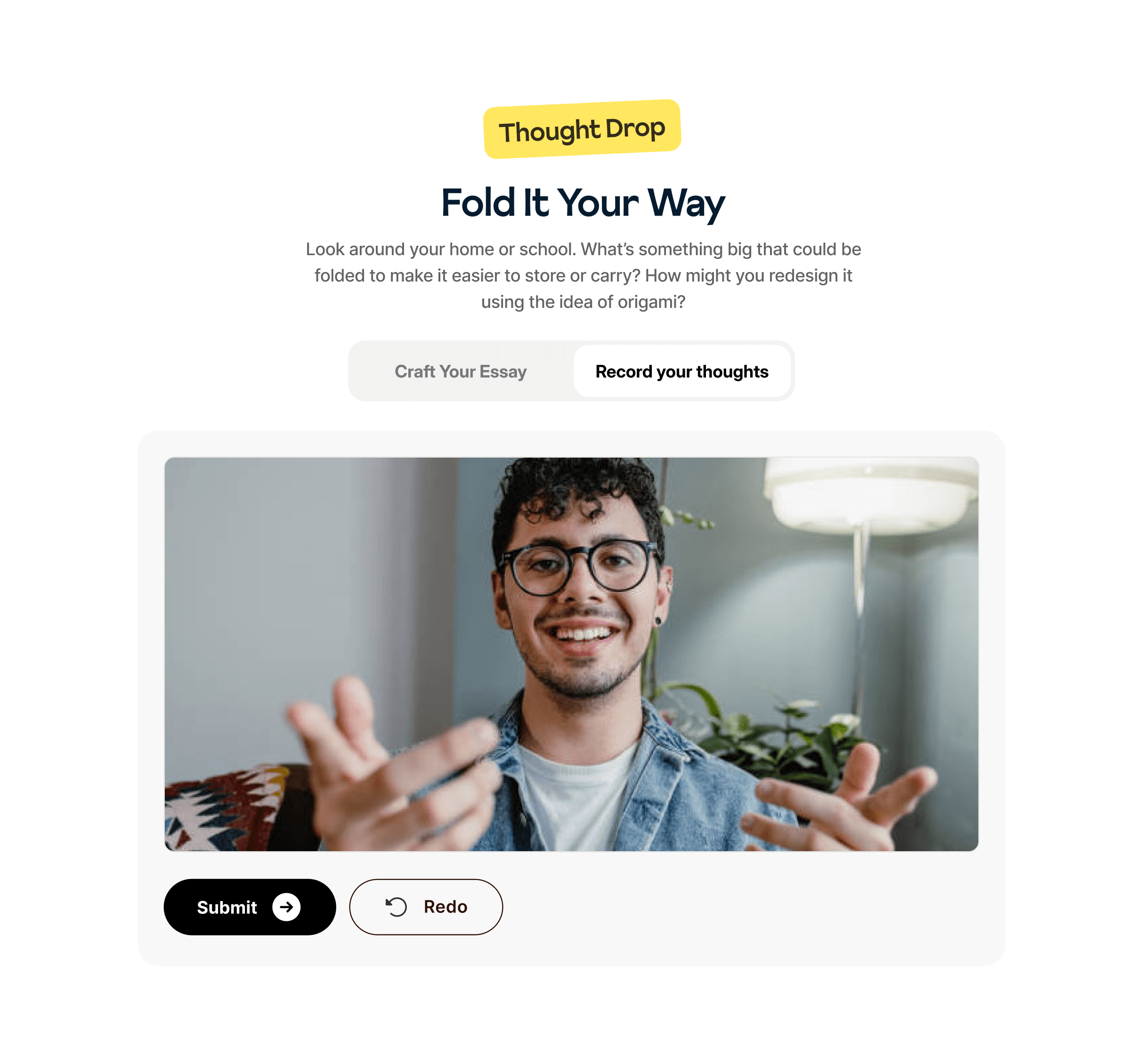 Interview mockup